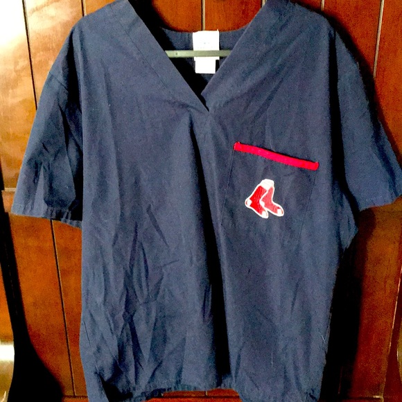 Boston Red Sox Medical Scrub Top - Picture 1 of 2